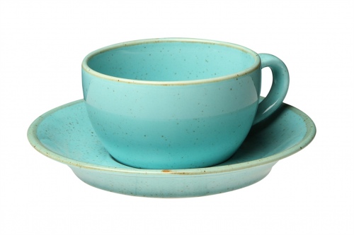 Блюдце для чайной чашки d 16 см цвет бирюзовый, Seasons Porland
