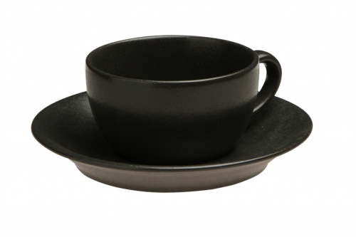 Блюдце для чайной чашки d-160 мм цвет чёрный, Seasons, Porland