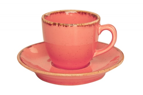 Блюдце для чашки кофейной d-120 мм цвет оранжевый, Seasons, Porland