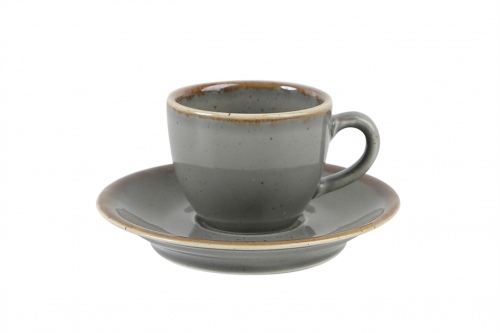 Блюдце для чашки кофейной d-120 мм цвет тёмно серый, Seasons, Porland