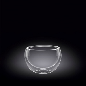 Салатник d=80 мм 200 мл с дв. стенками Thermo Glass Wilmax