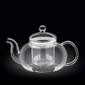 Чайник заварочный 1550 мл. с колбой термо стекло Thermo Glass Wilmax