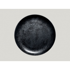 Тарелка круглая D 27 см плоская, Фарфор цвет чёрный Karbon, Rak Porcelain