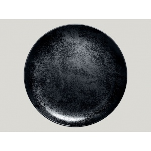 Тарелка круглая D=31 см плоская, Фарфор цвет чёрный, Karbon, Rak Porcelain