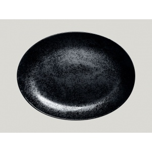 Блюдо овальное 32х23 см, Фарфор цвет чёрный Karbon, Rak Porcelain