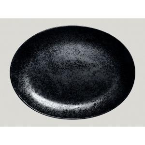 Блюдо овальное 36х27 см, Фарфор цвет чёрный, Karbon, Rak Porcelain