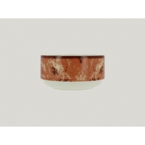 Салатник d 12 см h 6 см 480 мл штабелируемый цвет коричневый Peppery, Rak Porcelain, ОАЭ