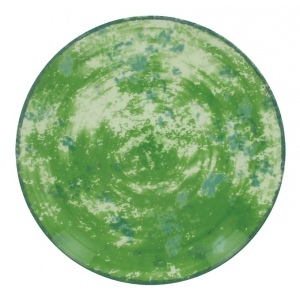 *Тарелка плоская d 15 см цвет зелёный Peppery, Rak Porcelain, ОАЭ