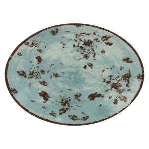 Блюдо овальное 21*15 см цвет голубой Peppery, Rak Porcelain, ОАЭ
