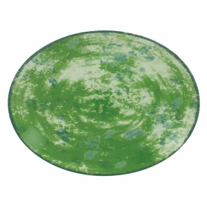 *Блюдо овальное 32*23 см цвет зелёный Peppery, Rak Porcelain, ОАЭ 