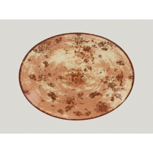 *Блюдо овальное 360*270 мм цвет коричневый Peppery, Rak Porcelain, ОАЭ