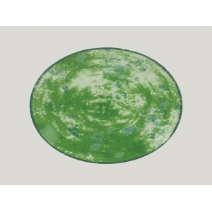 *Блюдо овальное 36*27 см цвет зелёный Peppery, Rak Porcelain, ОАЭ 