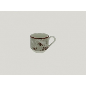 *Чашка 90 мл кофейная штабелируемая цвет серый Peppery, Rak Porcelain, ОАЭ
