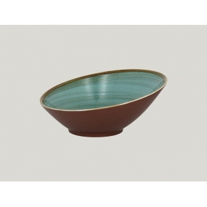 *Ассиметричная тарелка RAK Porcelain Twirl Lagoon 1.6 л, 29*14 см
