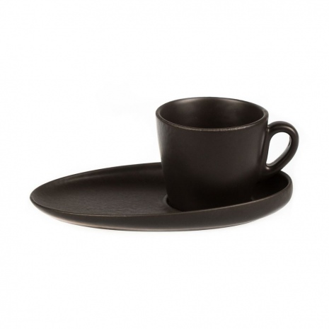 Чашка с блюдцем Espresso "Black Star", 100 мл, P.L. Proff Cuisine