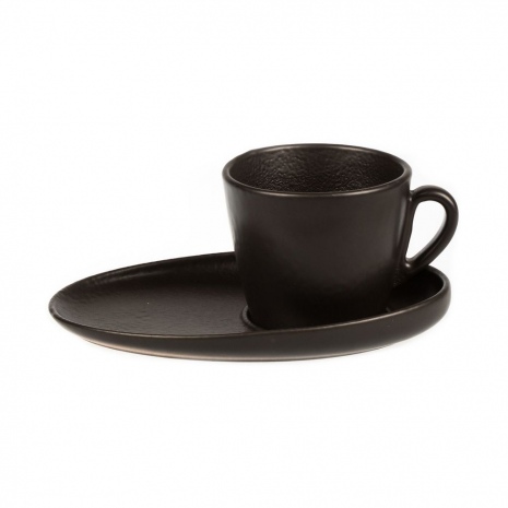 Чашка с блюдцем Cappuccino "Black Star", 200 мл, P.L. Proff Cuisine