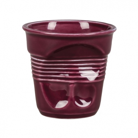 Чашка для капучино Мятая 225 мл Barista (Бариста) , высота 8.5 см, фиолетовая, P.L. Proff Cuisine