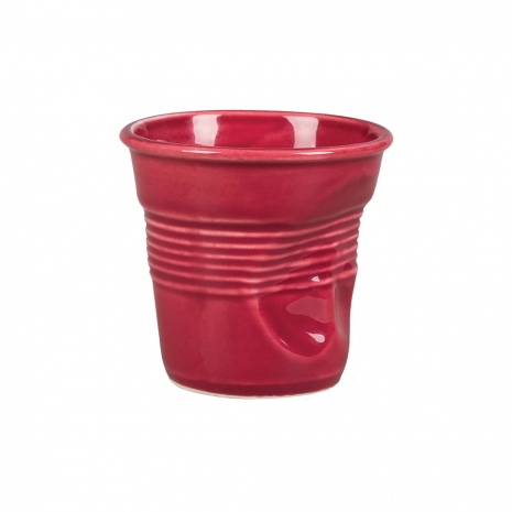 Чашка для эспрессо Мятая 90 мл Barista (Бариста) , высота 6 см, бордо, P.L. Proff Cuisine