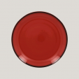 *Тарелка D 24 см плоская, Фарфор цвет красный, Lea Rak Porcelain