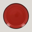 *Тарелка D 27 см плоская, Фарфор цвет красный, Lea Rak Porcelain