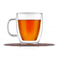 Кружка с двойными стенками для кофе и чая 350 мл, термостойкое стекло, P.L.Proff Cuisine