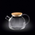 Чайник 950 мл заварочный с деревянной крышкой, Thermo Glass Wilmax