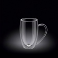 Кружка 250 мл d 6.5 см h 10.5 см с двойными стенками, Thermo Glass Wilmax 