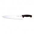 Нож кухонный поварской 28.8 см, лезвие 15 см нержавеющая сталь, Ручка пластик вставка коричневая, Atlantic Chef