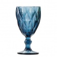Бокал универсальный голубой крупный ромб D 8 см H 15 см 250 мл, South Glass