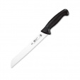 Нож кухонный для хлеба длина 35 см, лезвие 21 см нержавеющая сталь, ручка пластик, цвет Черный, Atlantic Chef