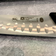 Нож кухонный поварской Santoku длина 32 см, лезвие 18 см нержавеющая сталь, ручка пластик, цвет Чёрный, Atlantic Chef