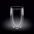 Стакан 400 мл d 8 см h 13 см с двойными стенками, Thermo Glass Wilmax