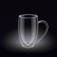 Кружка 250 мл d 6.5 см h 10.5 см с двойными стенками, Thermo Glass Wilmax 