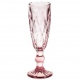 Бокал флюте для шампанского розовый 150 мл, набор 6 штук, P.L.  BarWare