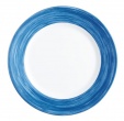 Тарелка d 23.5 см синий край, Браш Arcoroc