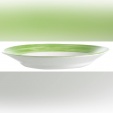 Тарелка глубокая d 22.5 см зелёный край, Браш Arcoroc