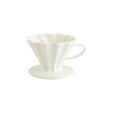 Чашка воронка для заваривания кофе 250 мл d 11 см h 9 см белая, форма Ро, Bonna