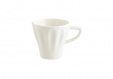 Чашка кофейная 70 мл d 6.5 см h 6 см белая, форма Ро, блюдце арт. RAW01ESP-T, Bonna