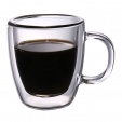 Чашки для кофе 2шт по 50 мл, термостойкое стекло, двойные стенки, P.L.Proff Cuisine