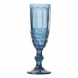 Бокал флюте для шампанского голубой 170 мл, South Glass
