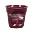 Чашка для капучино Мятая 225 мл Barista (Бариста) , высота 8.5 см, фиолетовая, P.L. Proff Cuisine